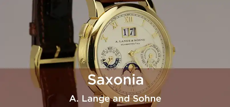  Saxonia A. Lange and Sohne